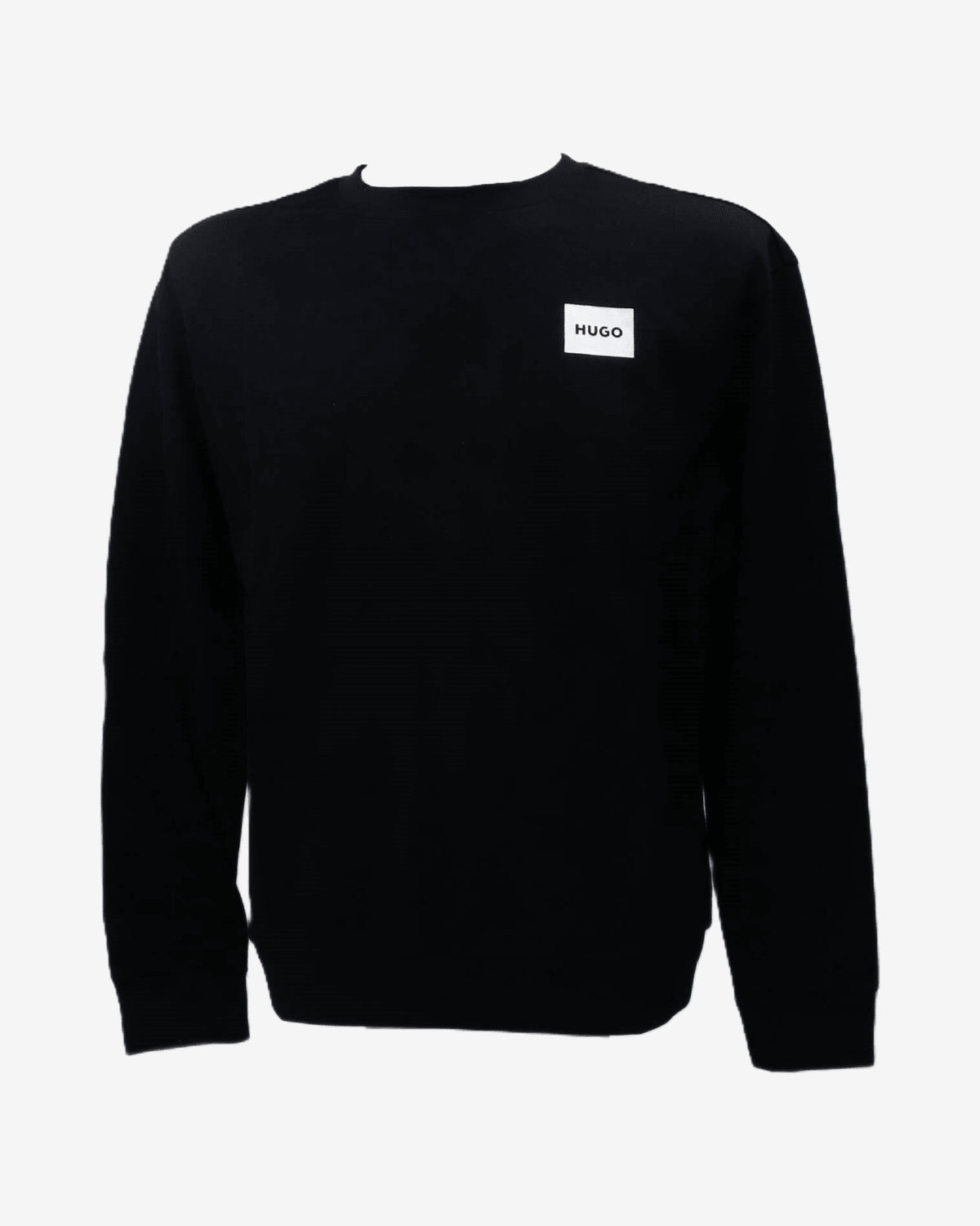 Felpa Hugo Logo Girocollo Nero Uomo