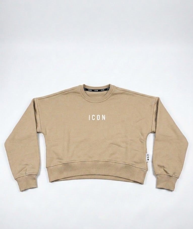 Felpe Icon IDF006C CROPPED LOGO PICCOLO