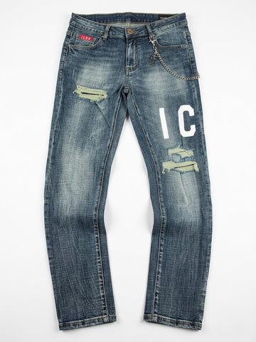 Jeans Icon IUD049 SLIM FIT LOGO F/R
