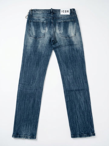 Jeans Icon IUD051 SLIM FIT C/LOGO LASERIZZATO