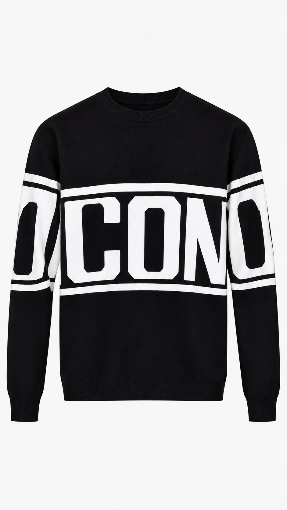 Felpe Icon IUF052 GIROCOLLO STRIPE