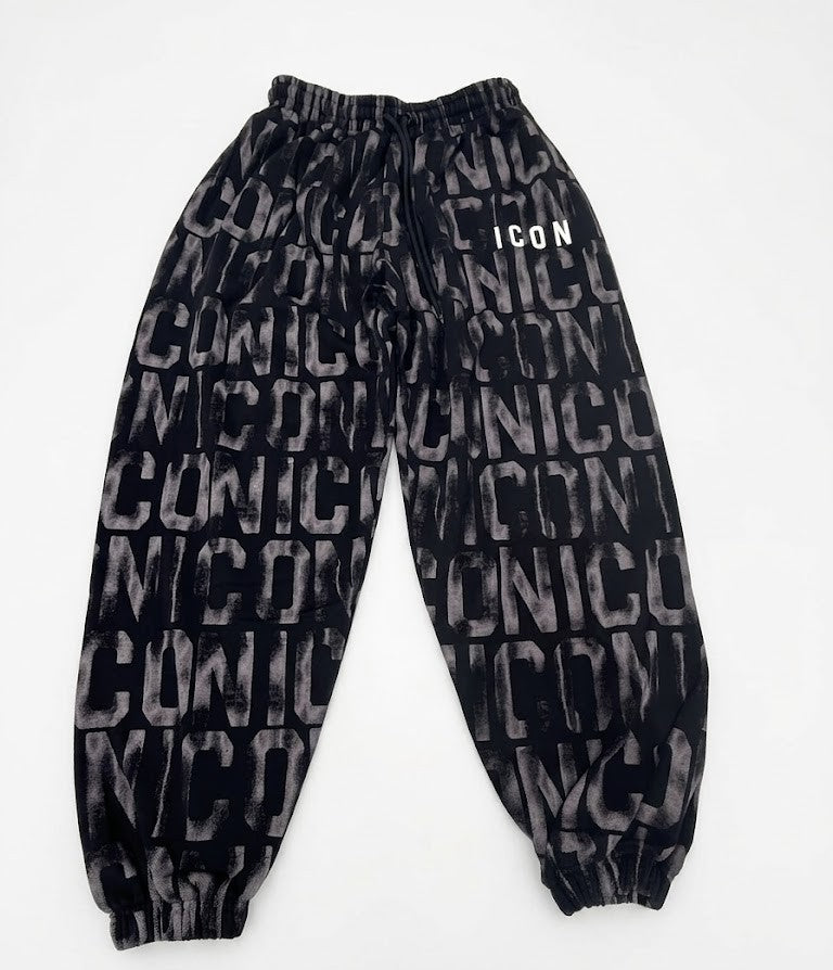 Pantaloni Icon IUP029 JOGGER MAXI LOGGED
