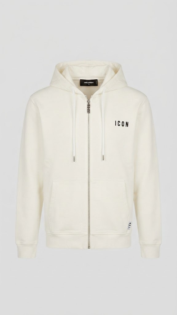 Felpe Icon IUPREF005 ZIP LOGO RICAMO