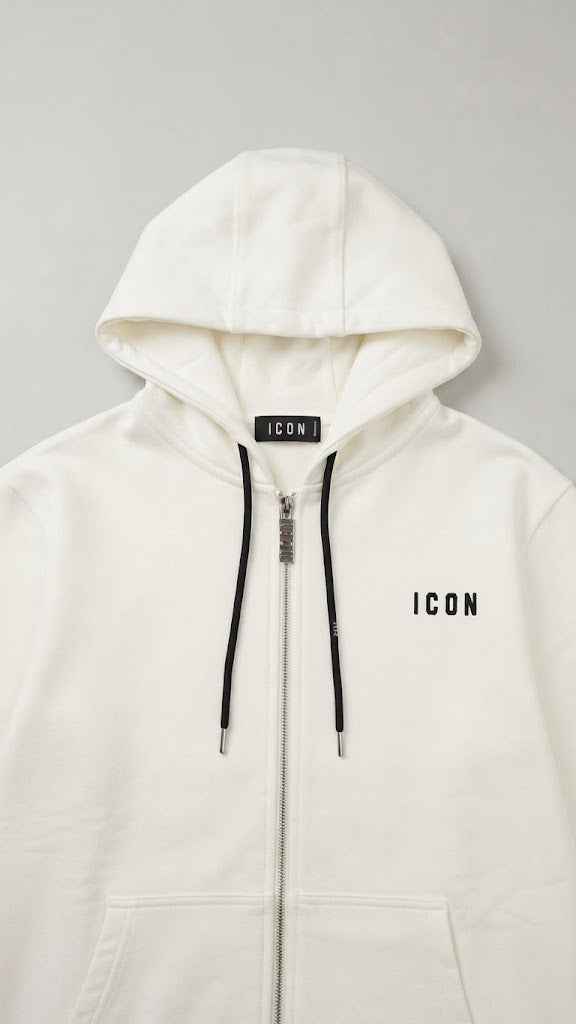 Felpe Icon IUPREF005 ZIP LOGO RICAMO