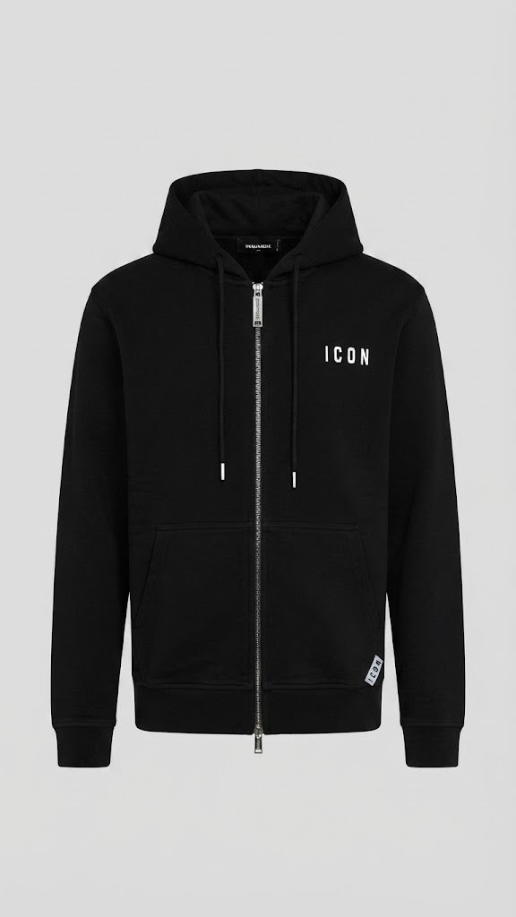 Felpe Icon IUPREF005 ZIP LOGO RICAMO