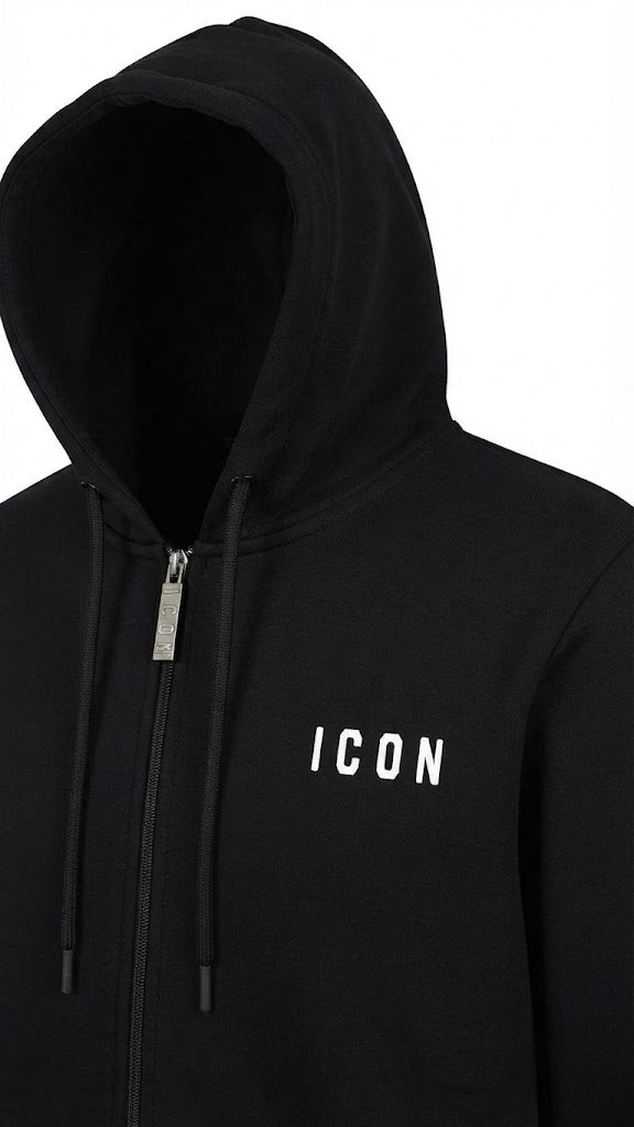 Felpe Icon IUPREF005 ZIP LOGO RICAMO