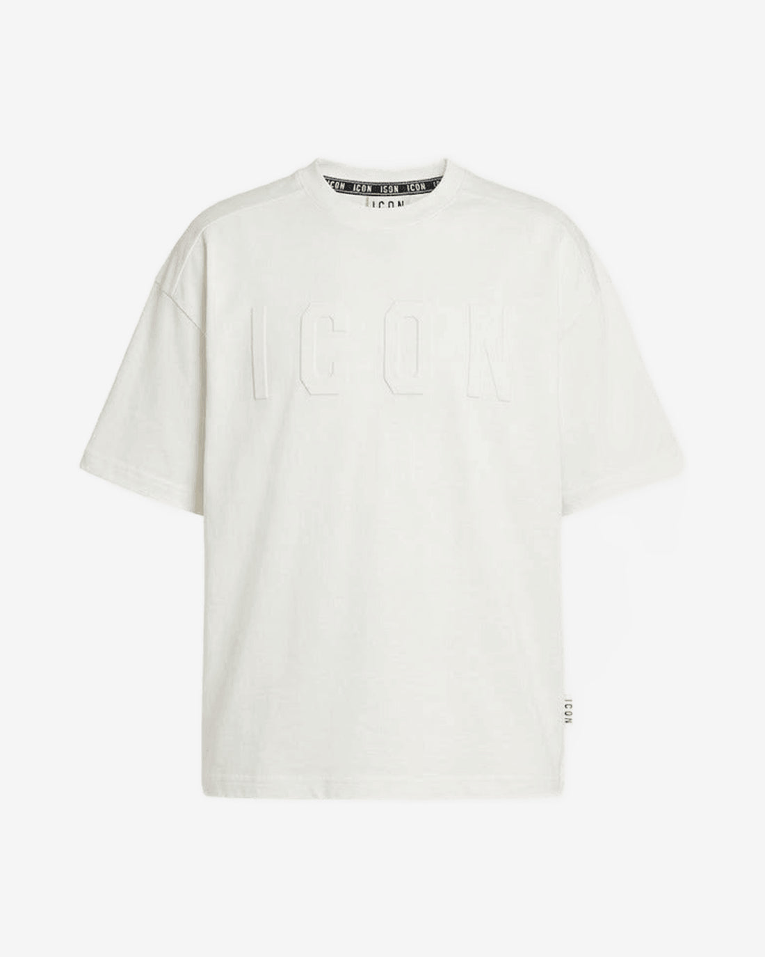 T-shirt Icon Cotone Logo Tono su Tono