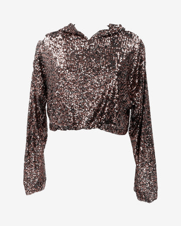 Felpe Crop top paillettes 91029