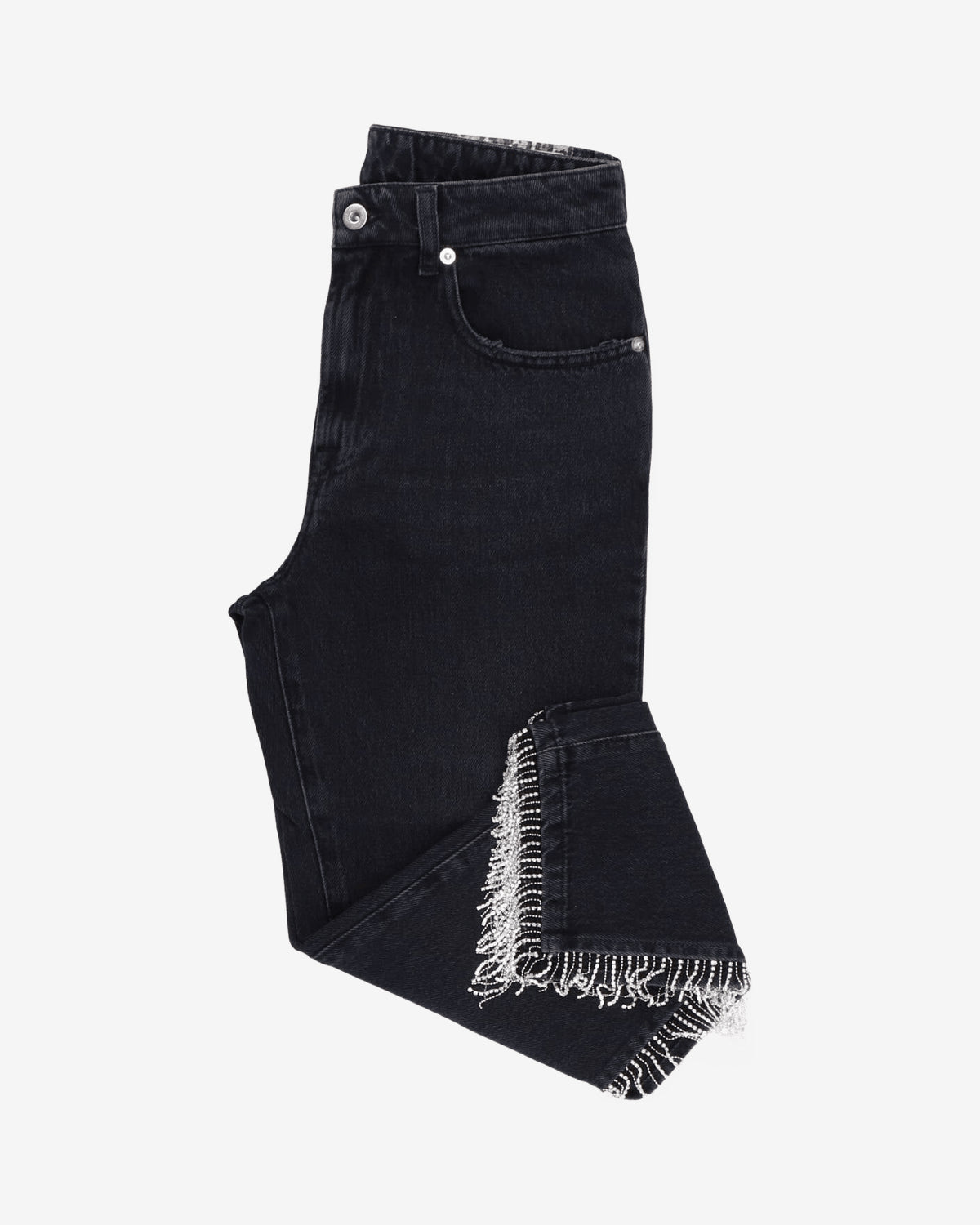 Jeans Denim frange strass 91111