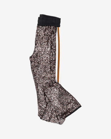 Pantaloni Paillettes e raso 91030