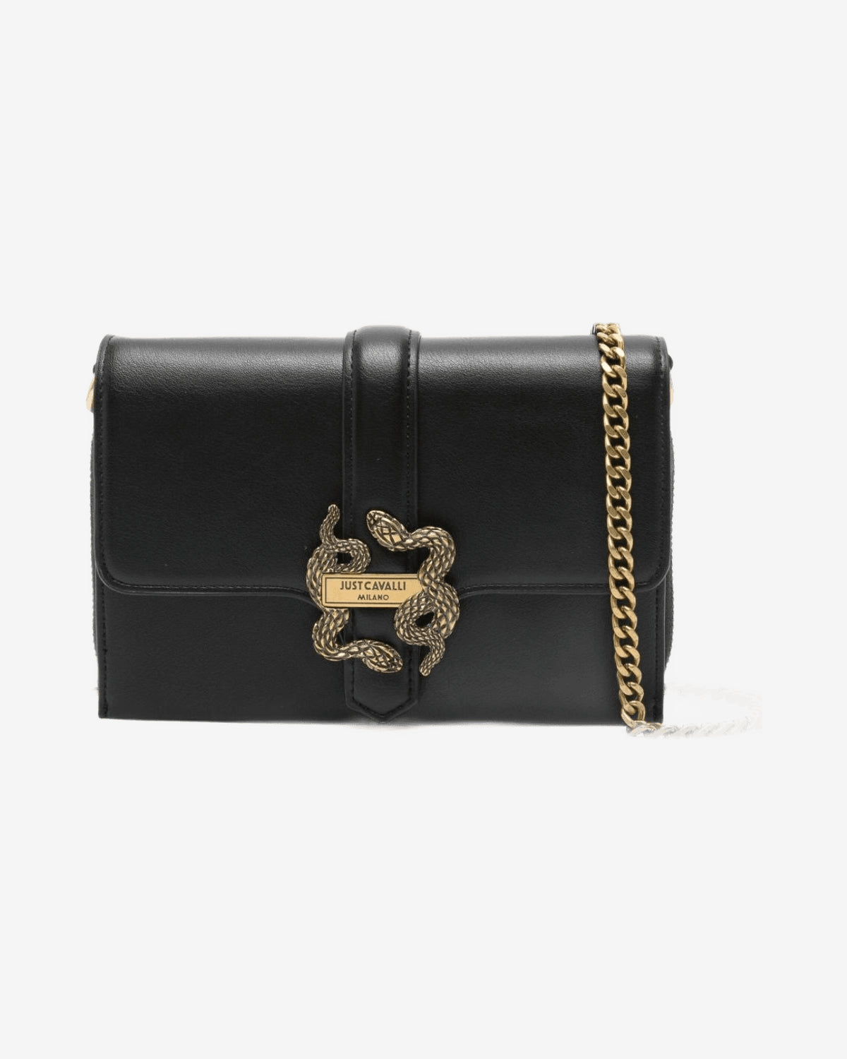 Just Cavalli Borsa Tracolla Iconic Snakes Cuoio