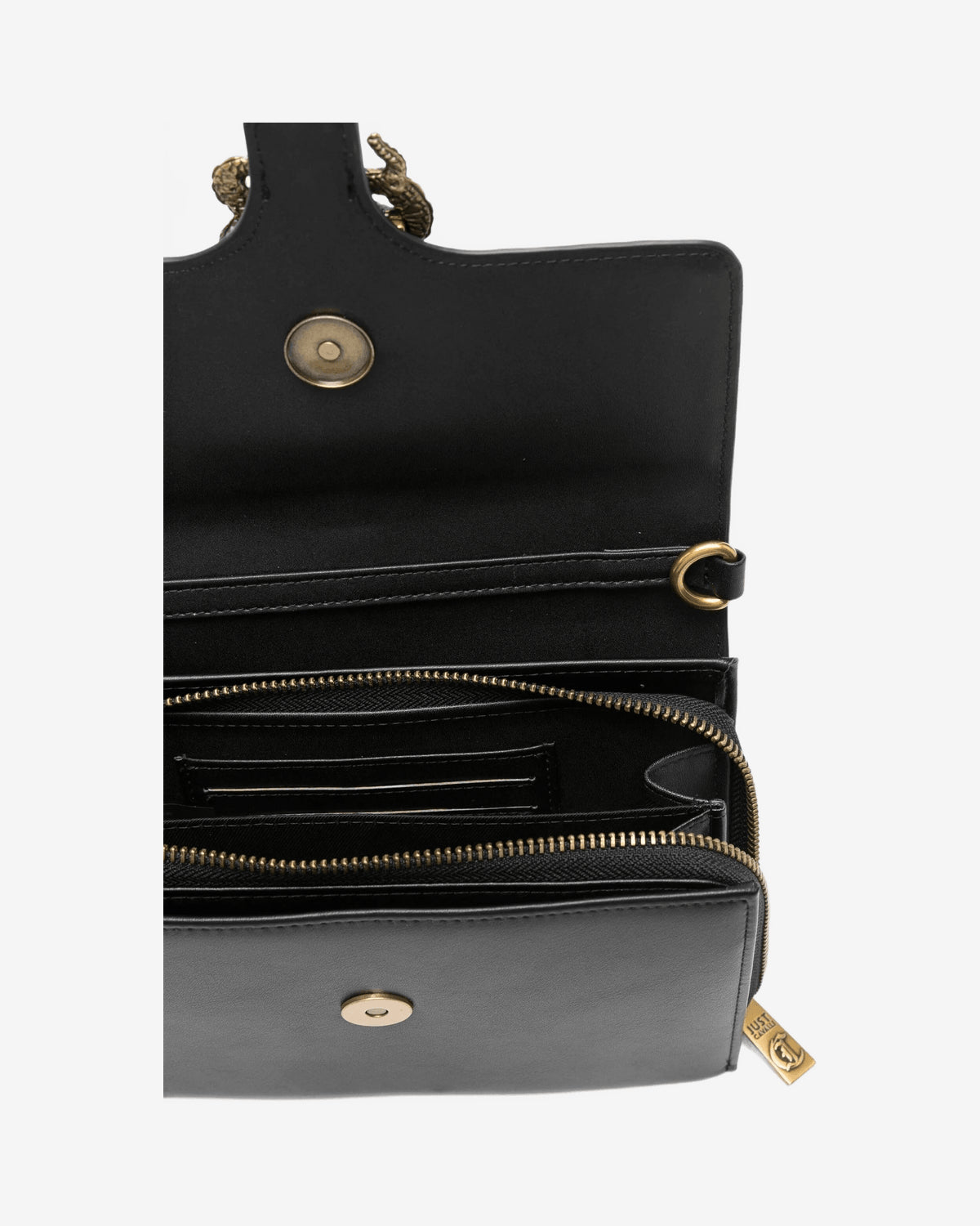 Just Cavalli Borsa Tracolla Iconic Snakes Cuoio