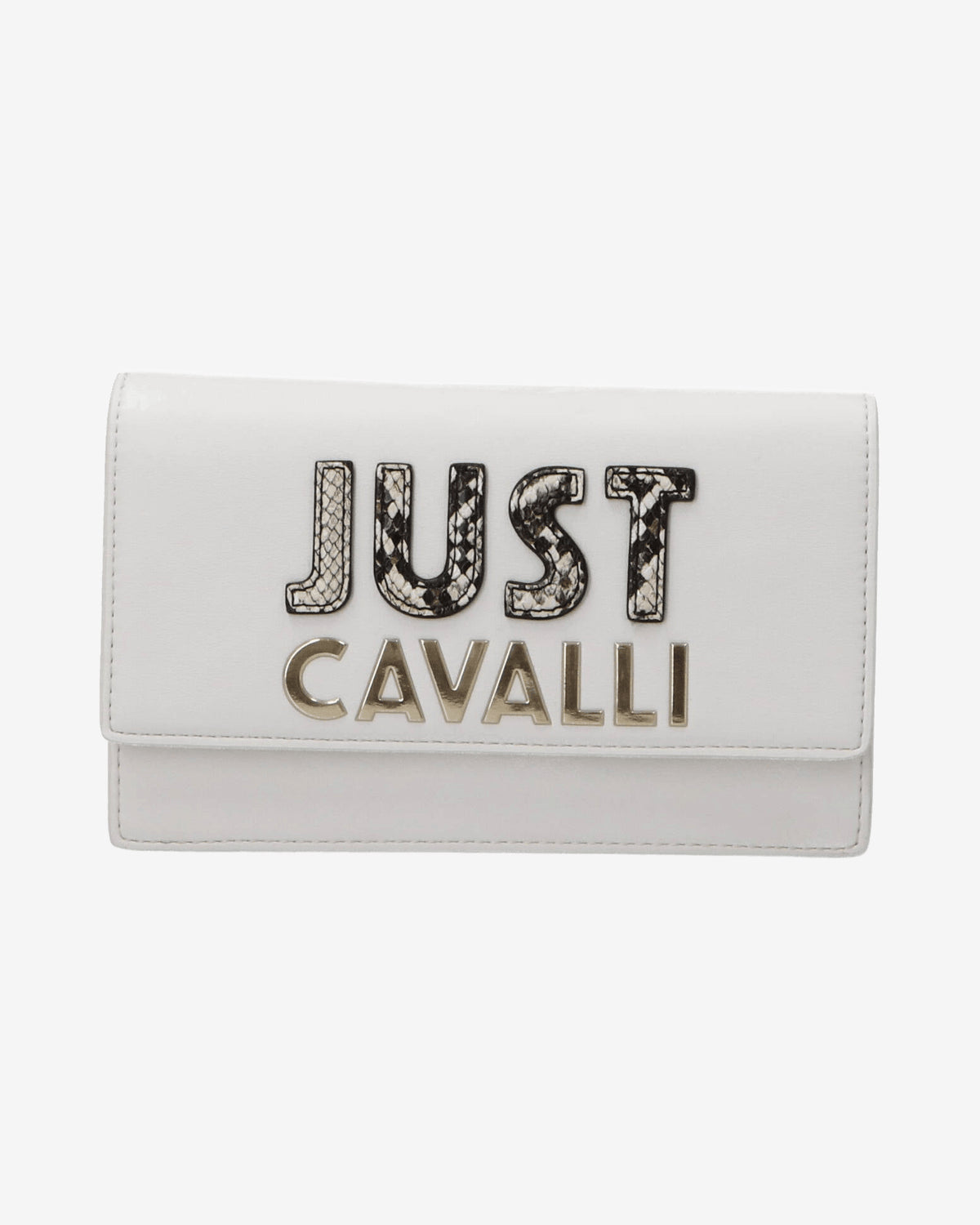 Just Cavalli Tracolla Soft Nappa Bianca