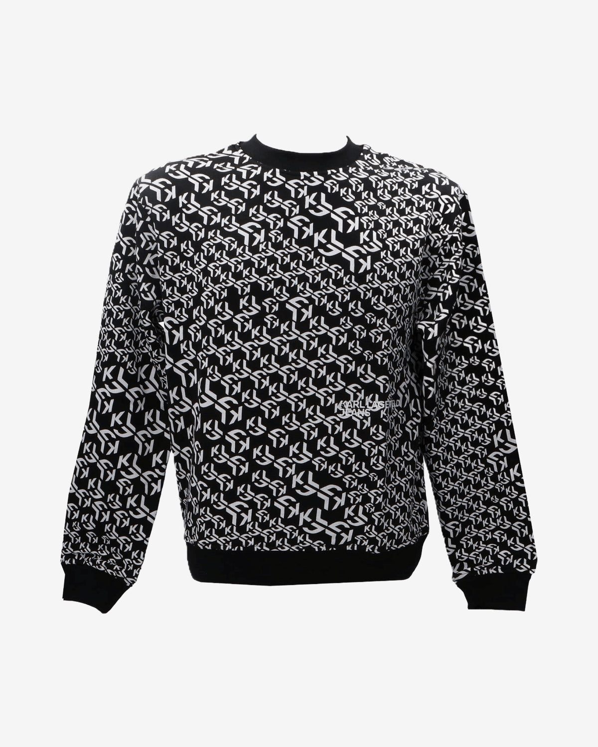 Karl Lagerfeld Felpa Girocollo Monogram Nero