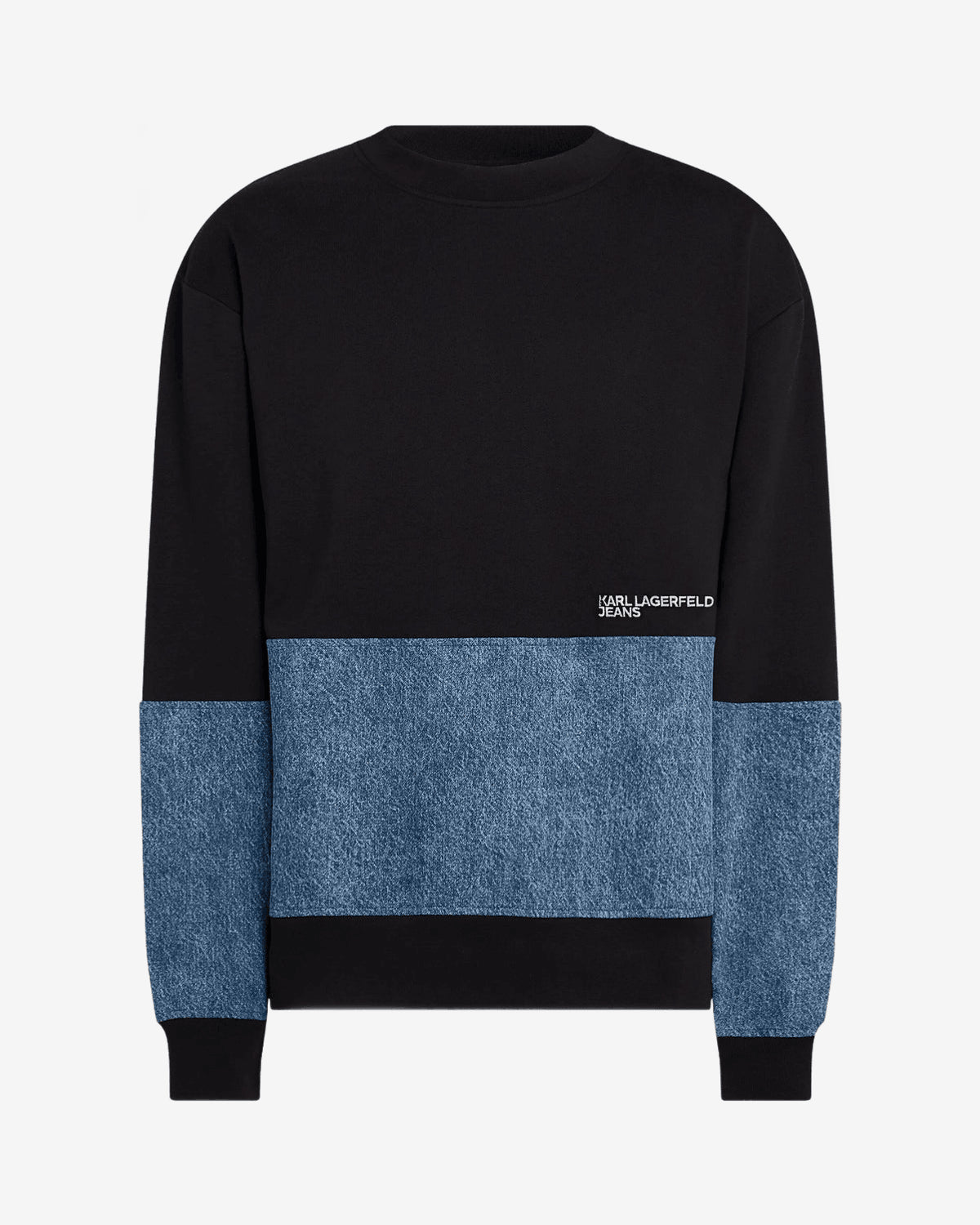 Relaxed Denim Mix Sweat