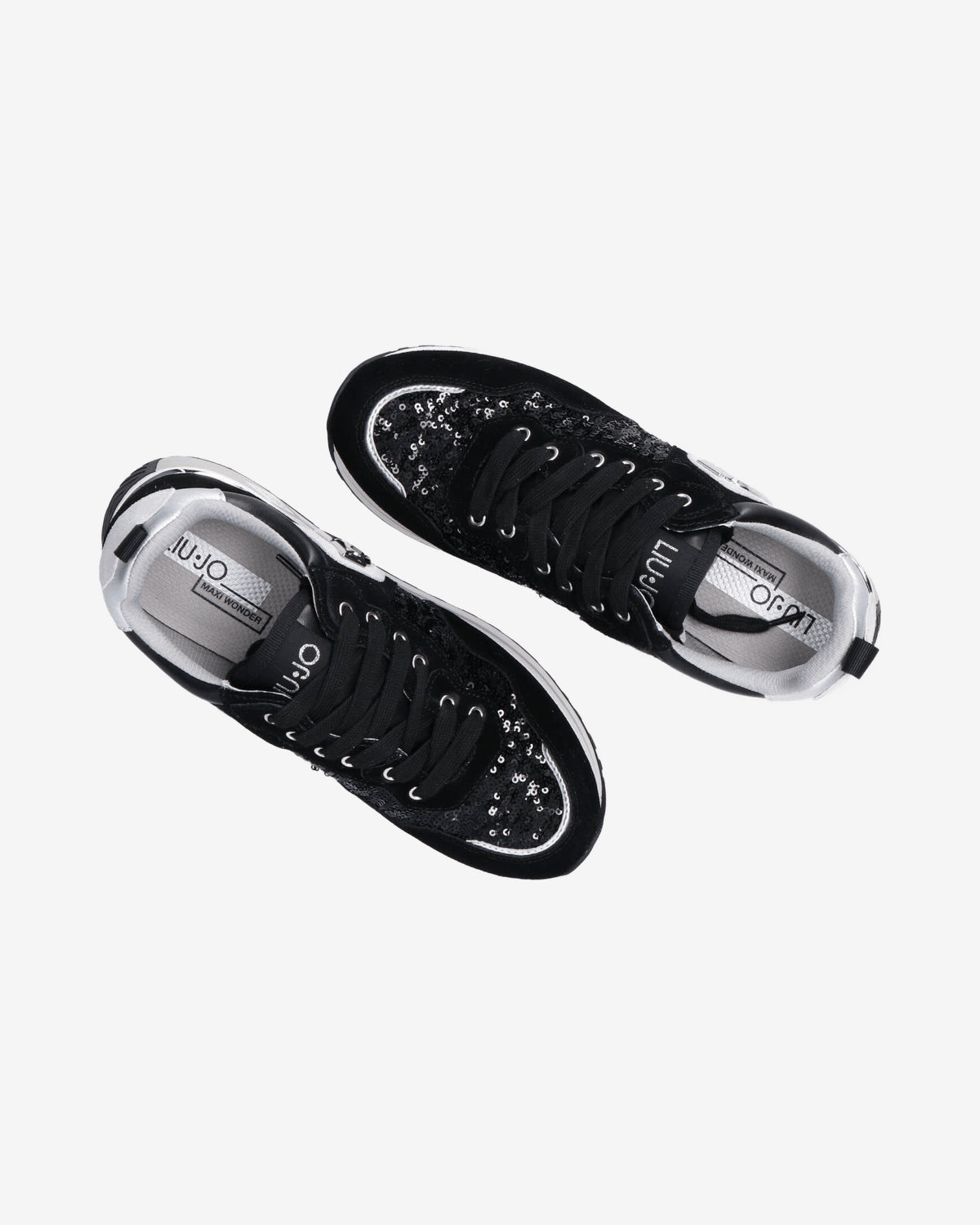 Sneakers Maxi wonder 01 suede e paillettes