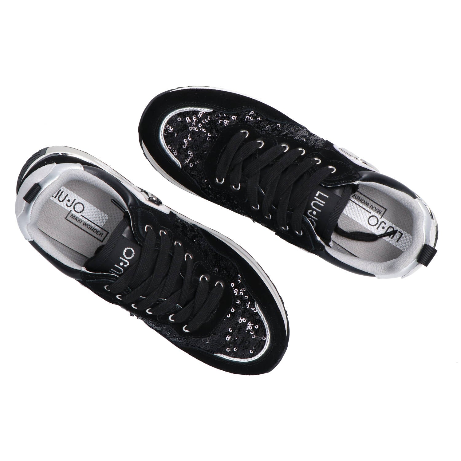 Sneakers Maxi wonder 01 suede e paillettes