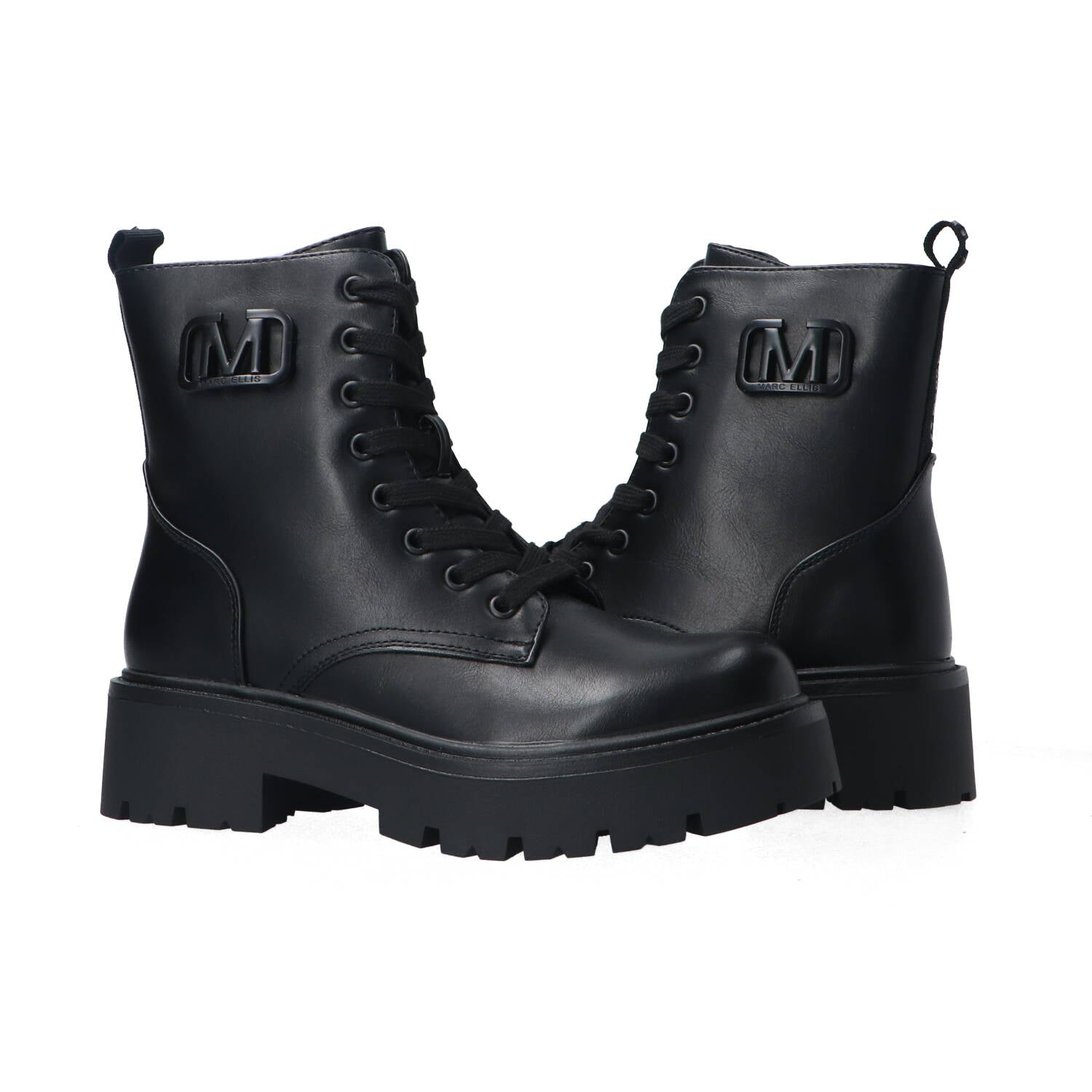 Marc Ellis Anfibio Pelle Nero Chunky