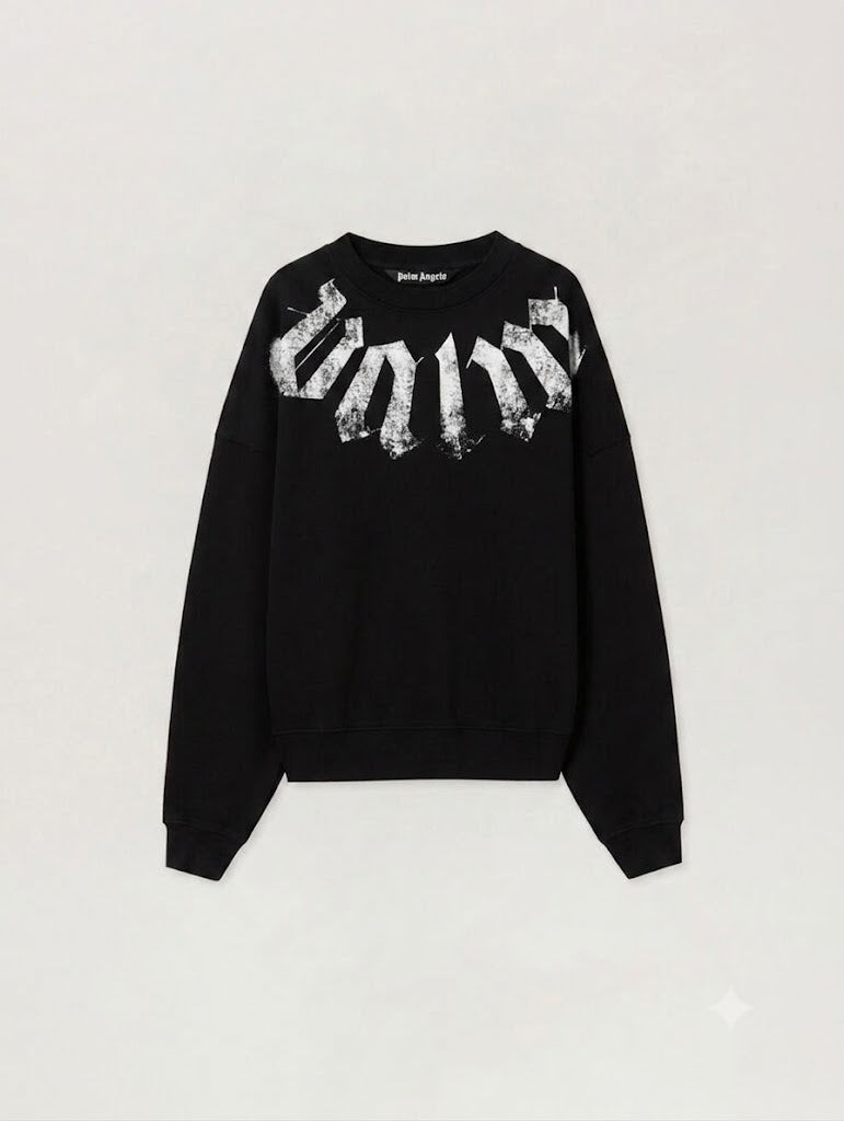 Felpe Palm Angels BIG NECK LOGO LOOSE CREW