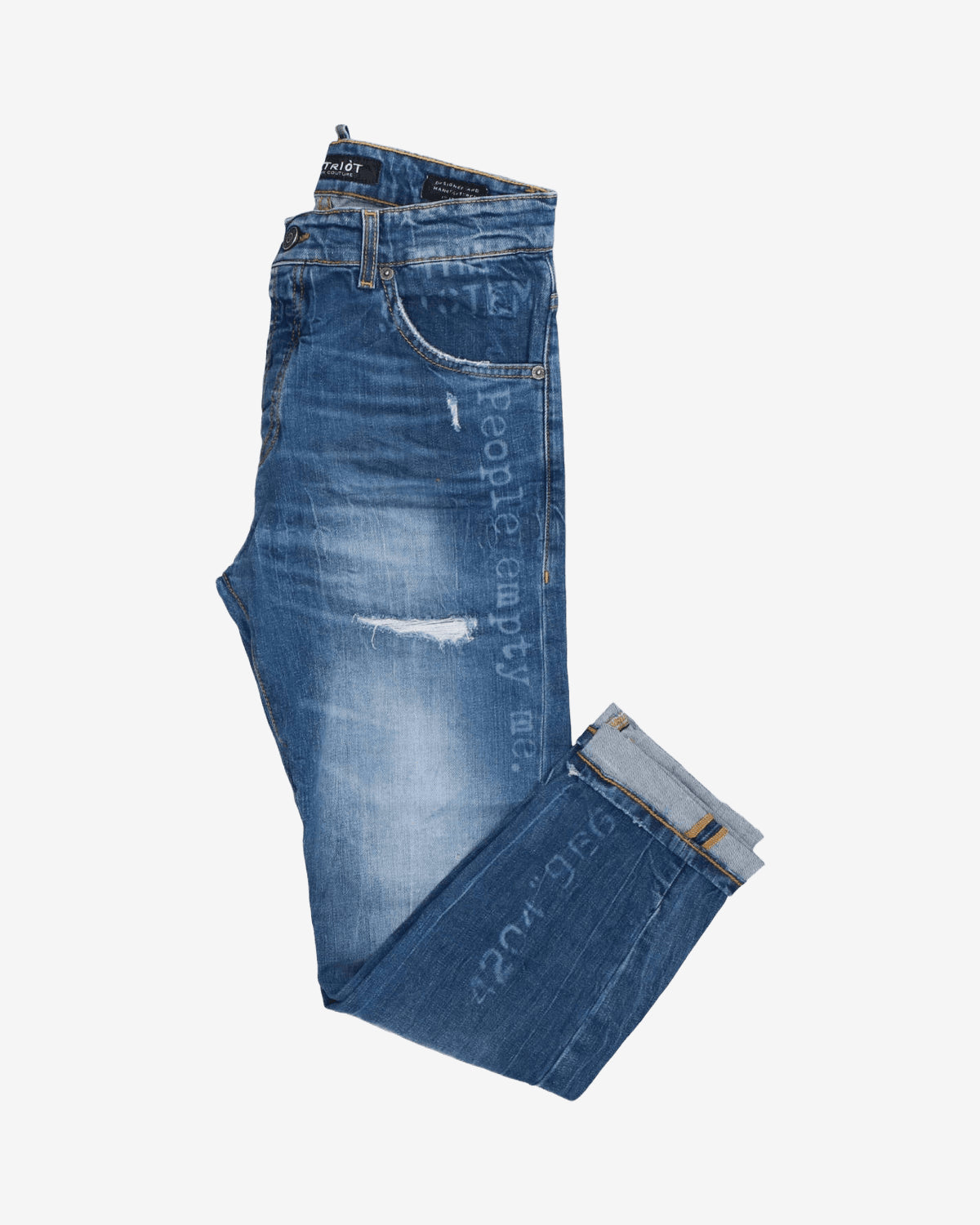 Jeans CARROT FIT SCRITTE LASER M62
