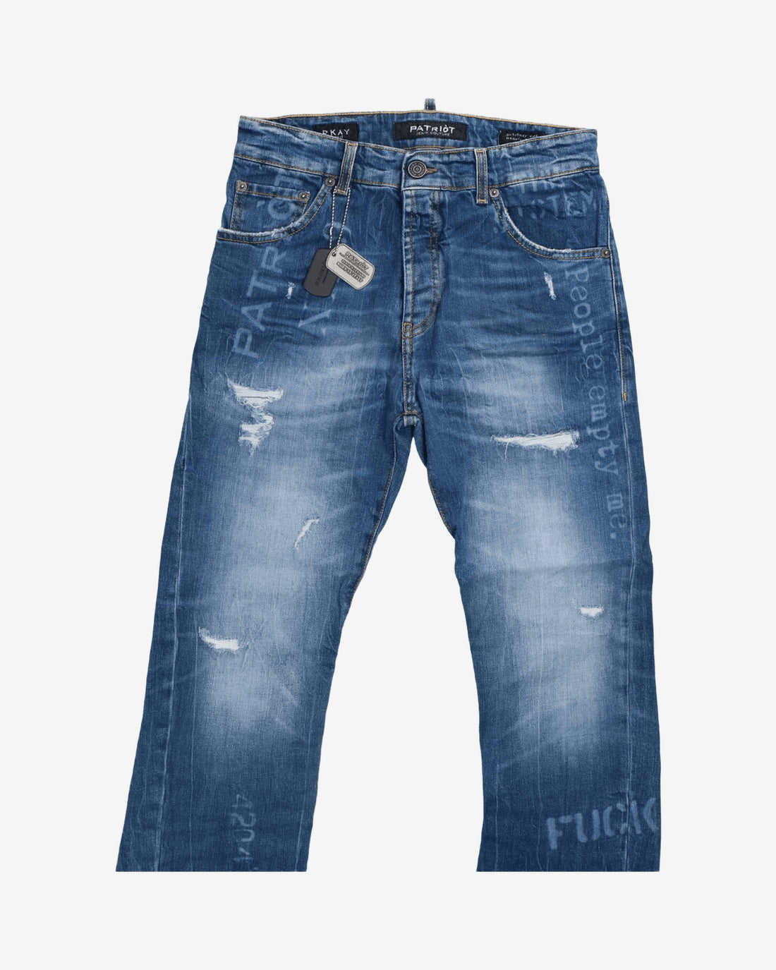Jeans CARROT FIT SCRITTE LASER M62