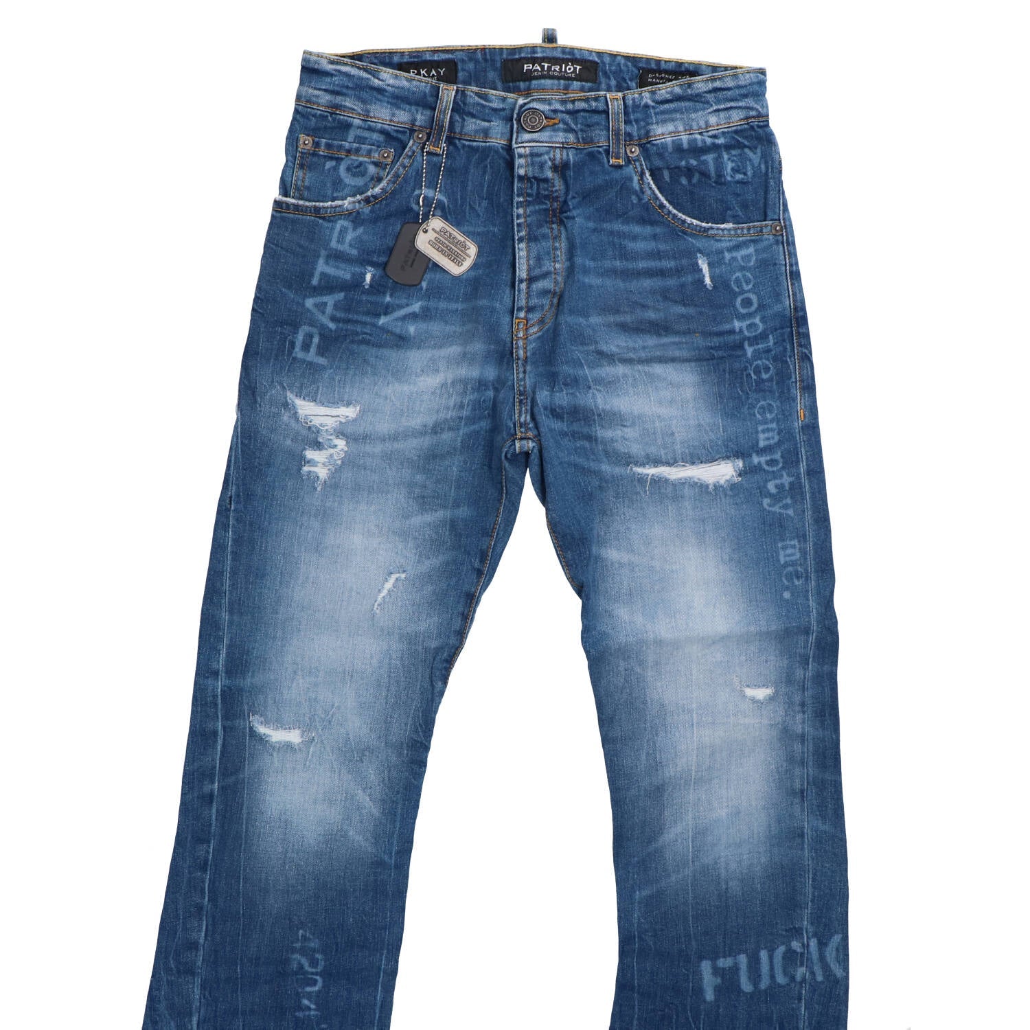 Jeans CARROT FIT SCRITTE LASER M62