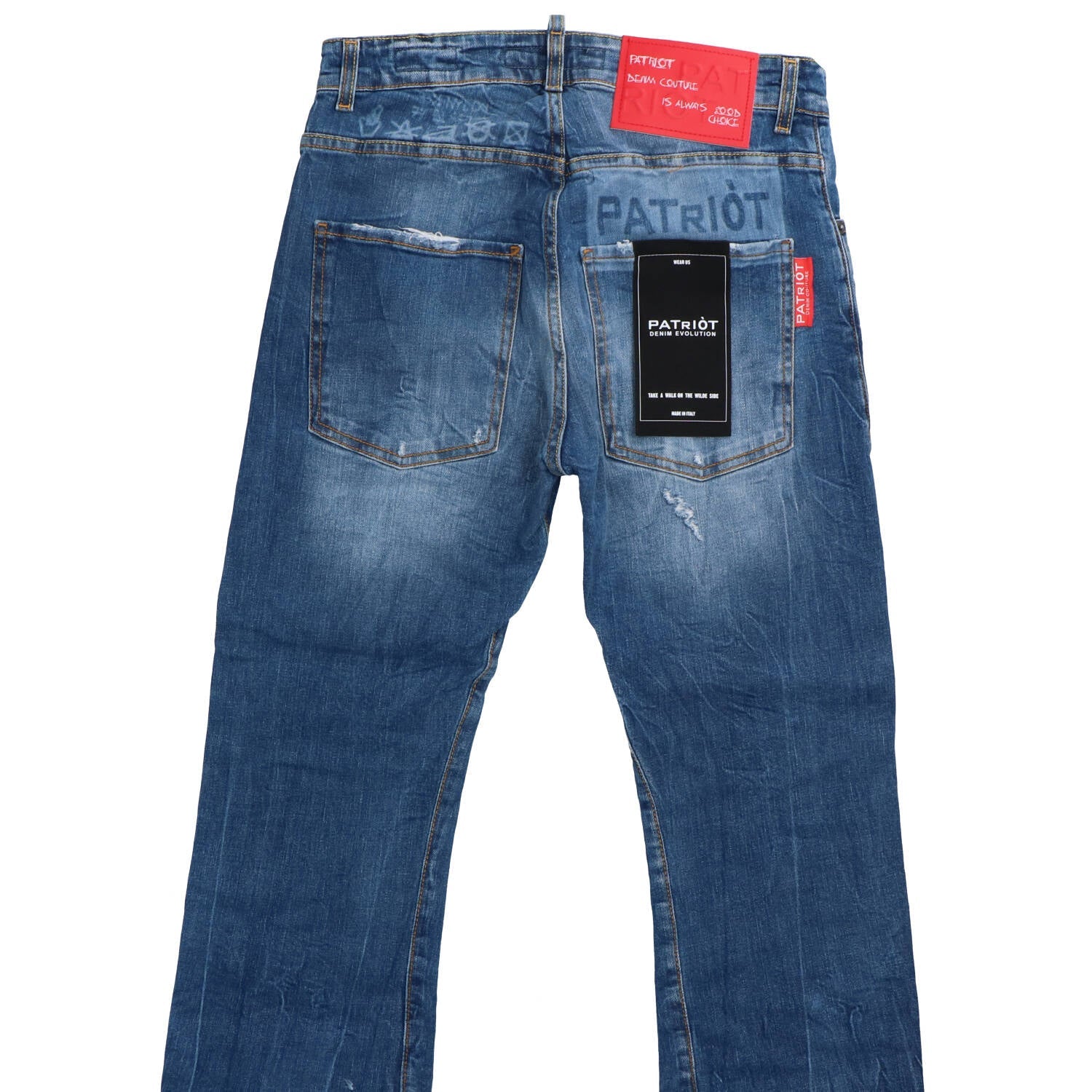 Jeans CARROT FIT SCRITTE LASER M62