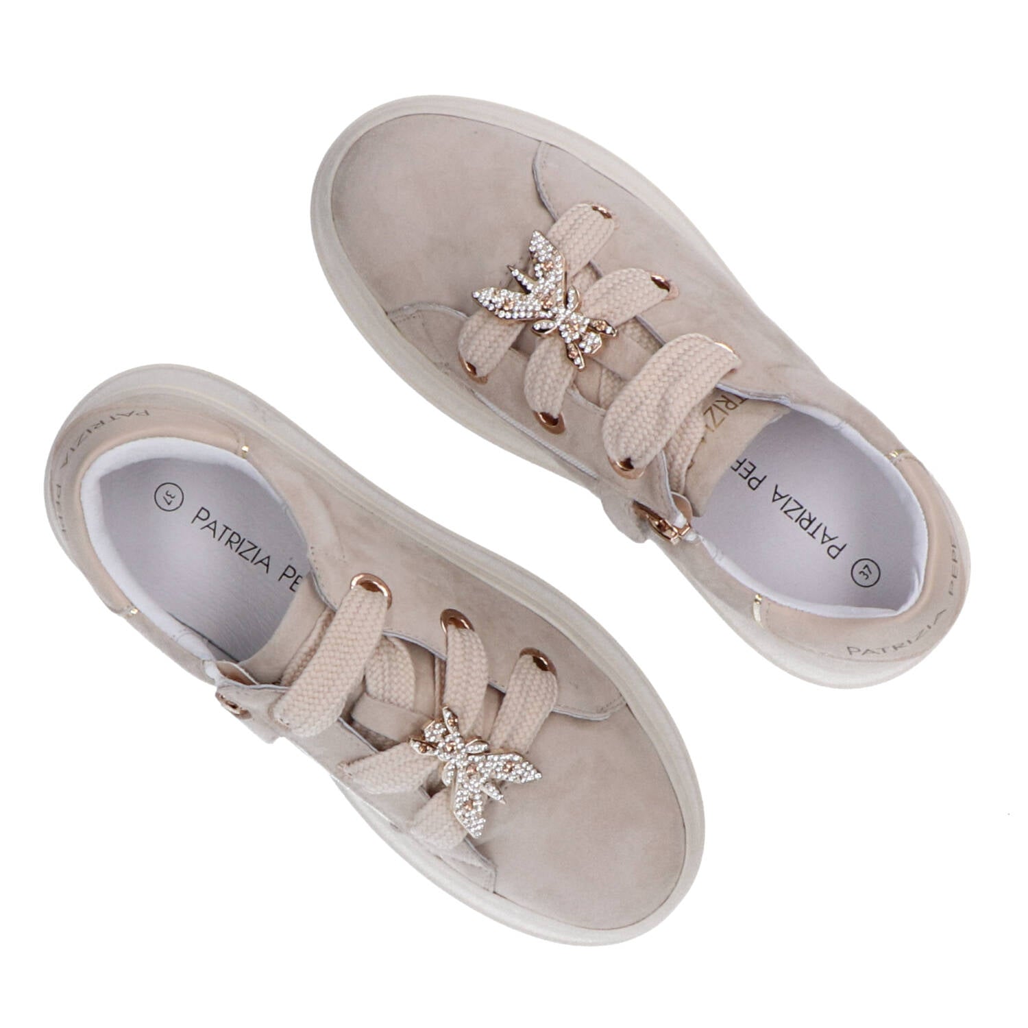 Sneakers PPJ855 suede charm strass