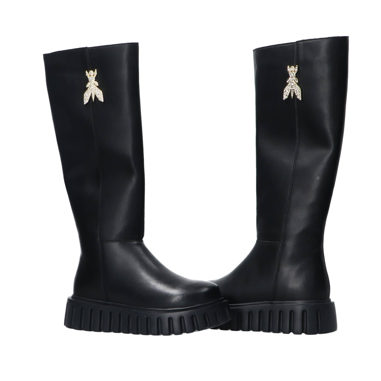 Stivaletti e Stivali PPJ983 Vitello logo strass
