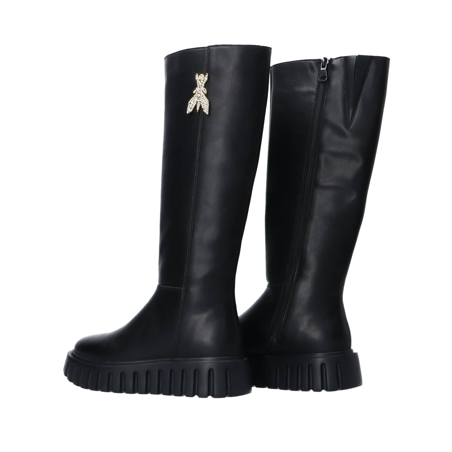 Stivaletti e Stivali PPJ983 Vitello logo strass