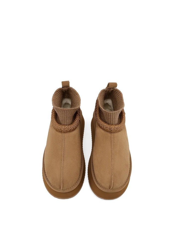 Mocassini Queen Helena X35-164 STIVALETTO MONTONE PLATFORM