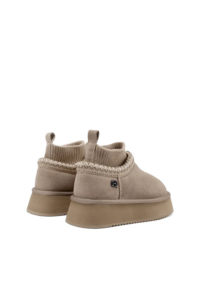 Mocassini Queen Helena X35-164 STIVALETTO MONTONE PLATFORM