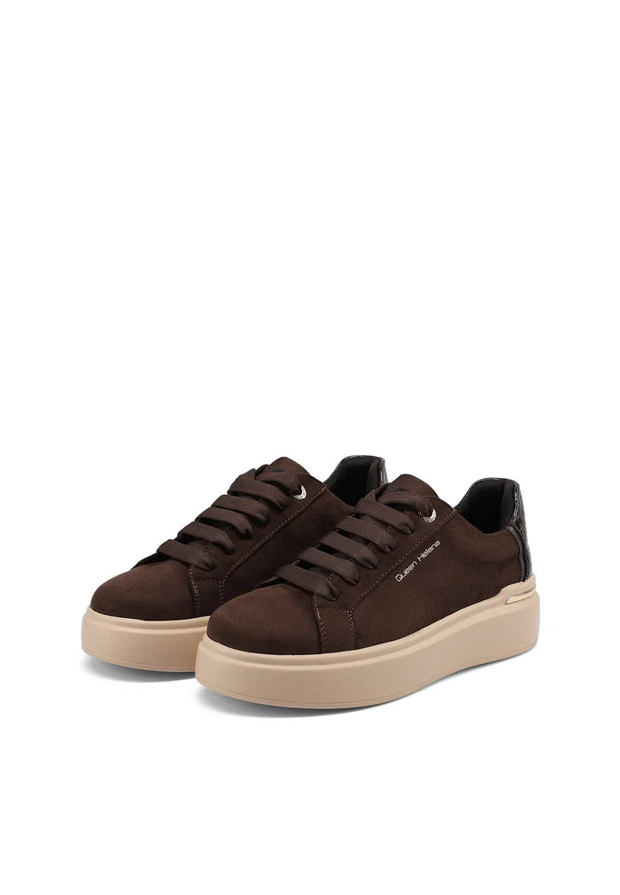 Sneakers Queen Helena X35-3 PLAT CON DETTAGLI COCCO