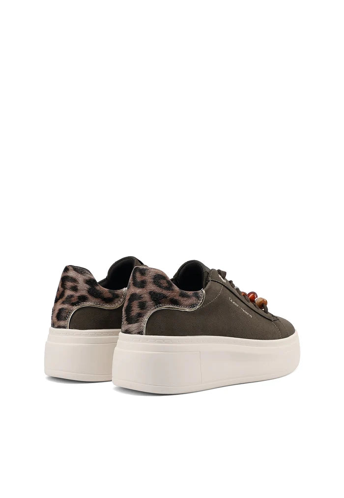 Sneakers Queen Helena X35-8 PLAT CON DETTAGLI PERLINE