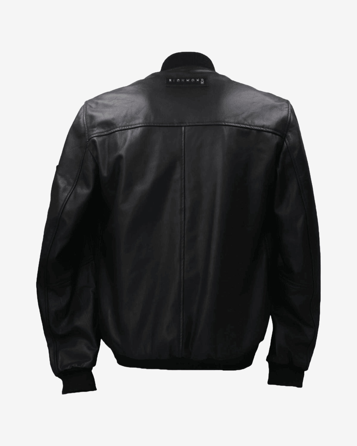 Giubbotto Bomber Pelle Richmond Nero Uomo