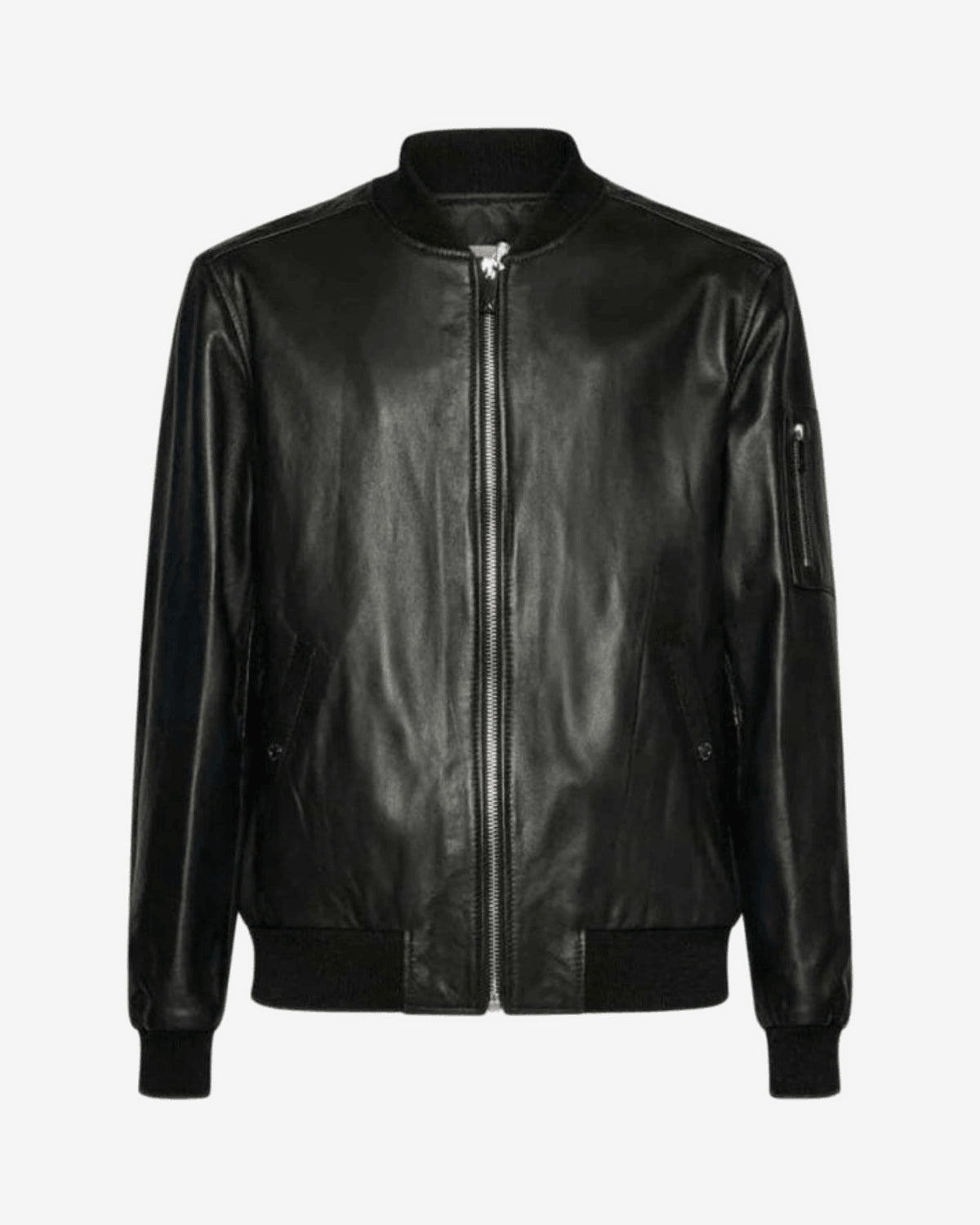 UMA25452GB3C REAL LEATHER BOMBER GR