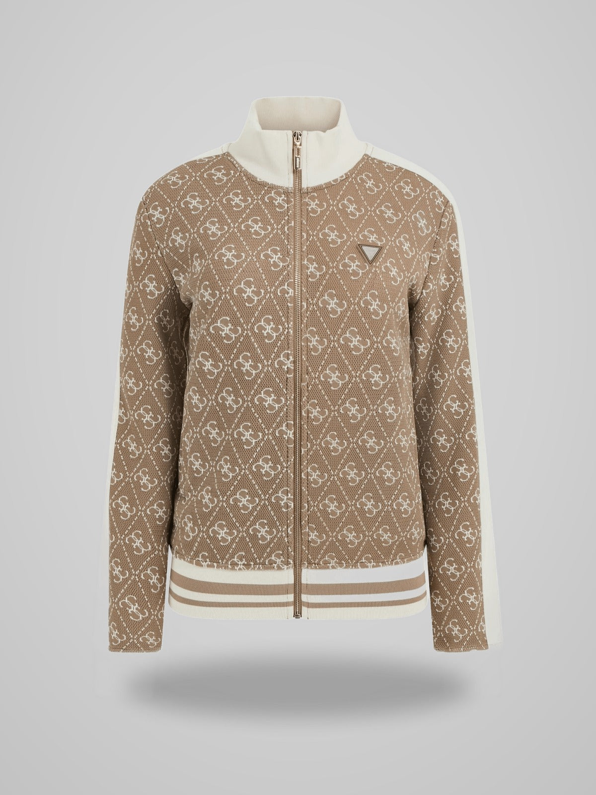 4G RHOMBUS JACQUARD FULL-ZIP S