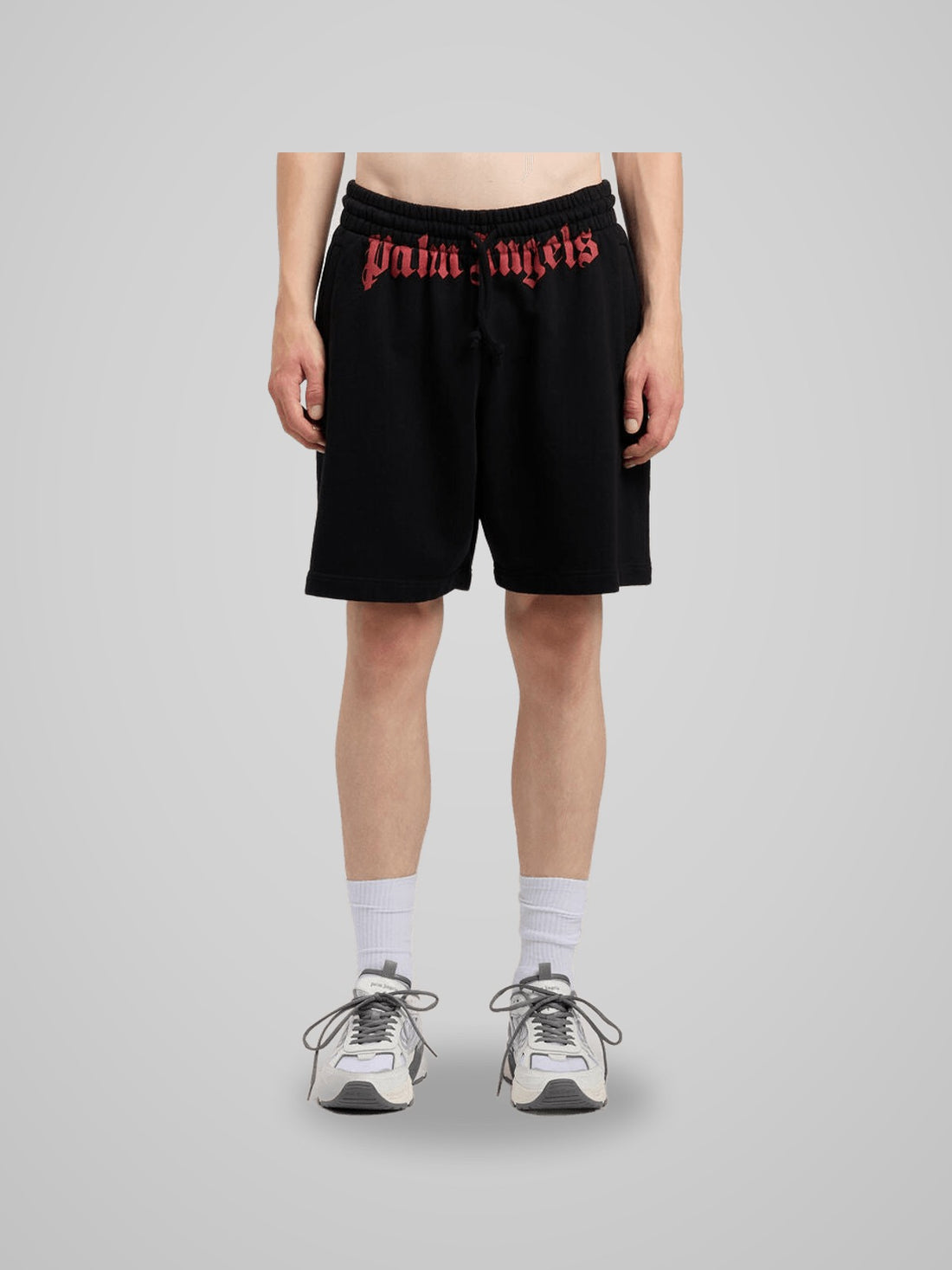 Bermuda Palm Angels WAST LOGO SWEATSHORTS - foto indossata