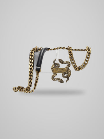 Just Cavalli Borsa Spalla Snakes Cuoio