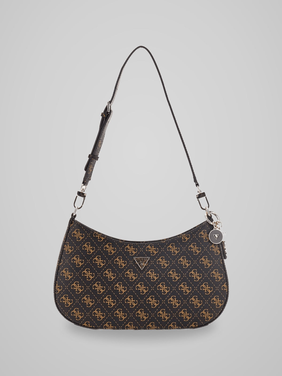 Guess Noelle II Spalla Logo Metallic Beige