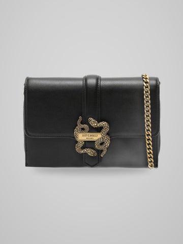 Just Cavalli Borsa Tracolla Iconic Snakes Cuoio