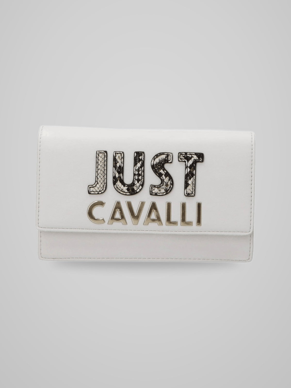 Just Cavalli Tracolla Soft Nappa Bianca