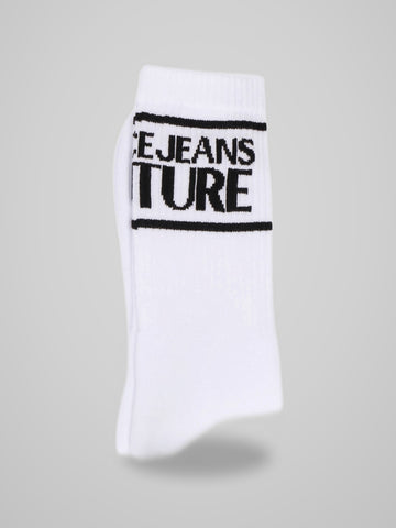 Calze Versace Cotone Logo Bianche Uomo