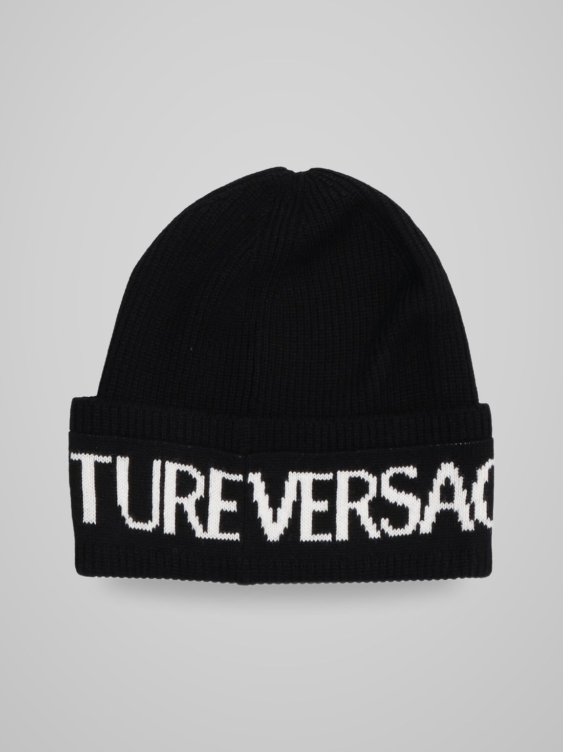 Versace Beanie Lana Nero Oro