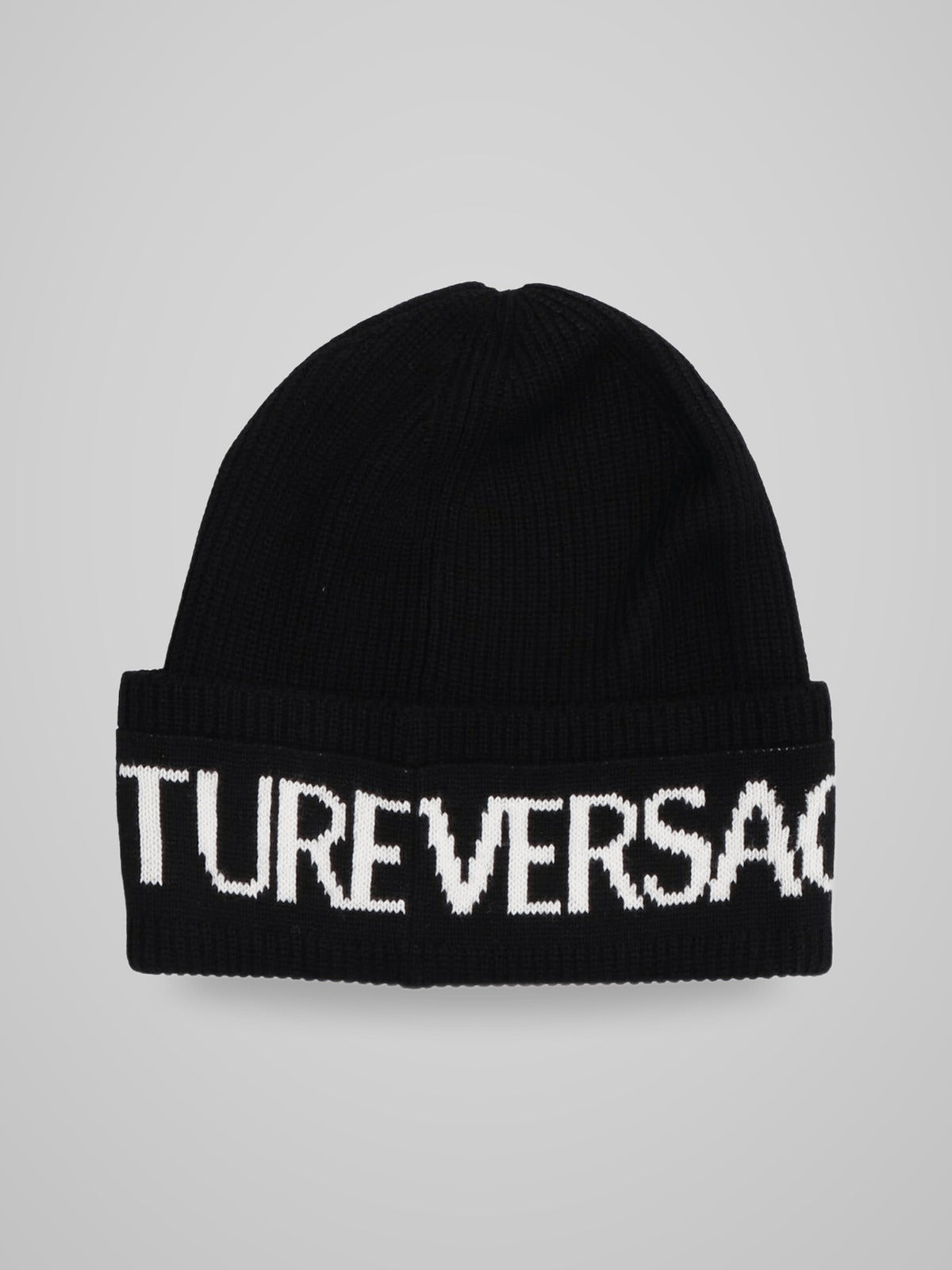 Versace Beanie Lana Nero Oro