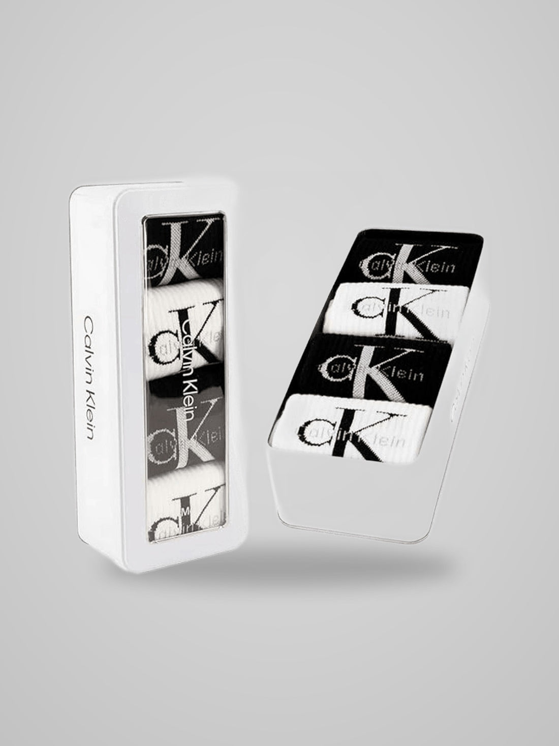CKJ 5384 WOMEN SOCK 4P GIFTBOX MONO