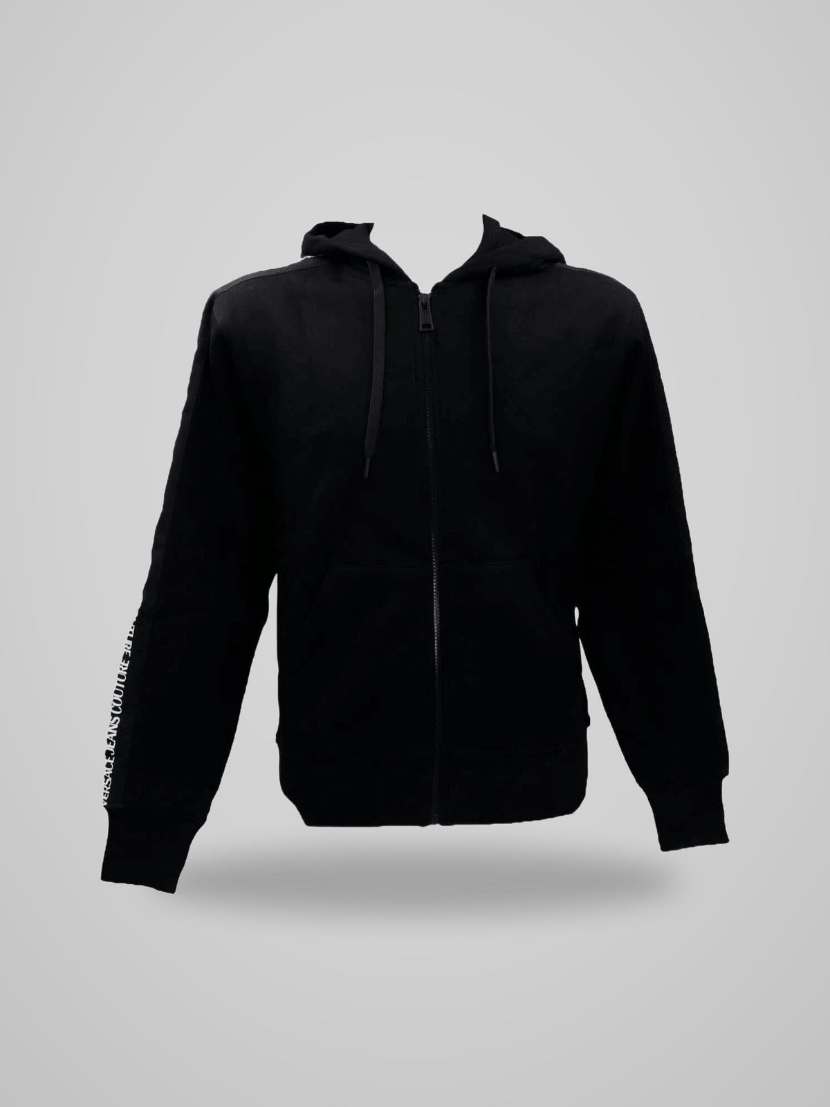 Felpa Versace Uomo Full Zip Nera