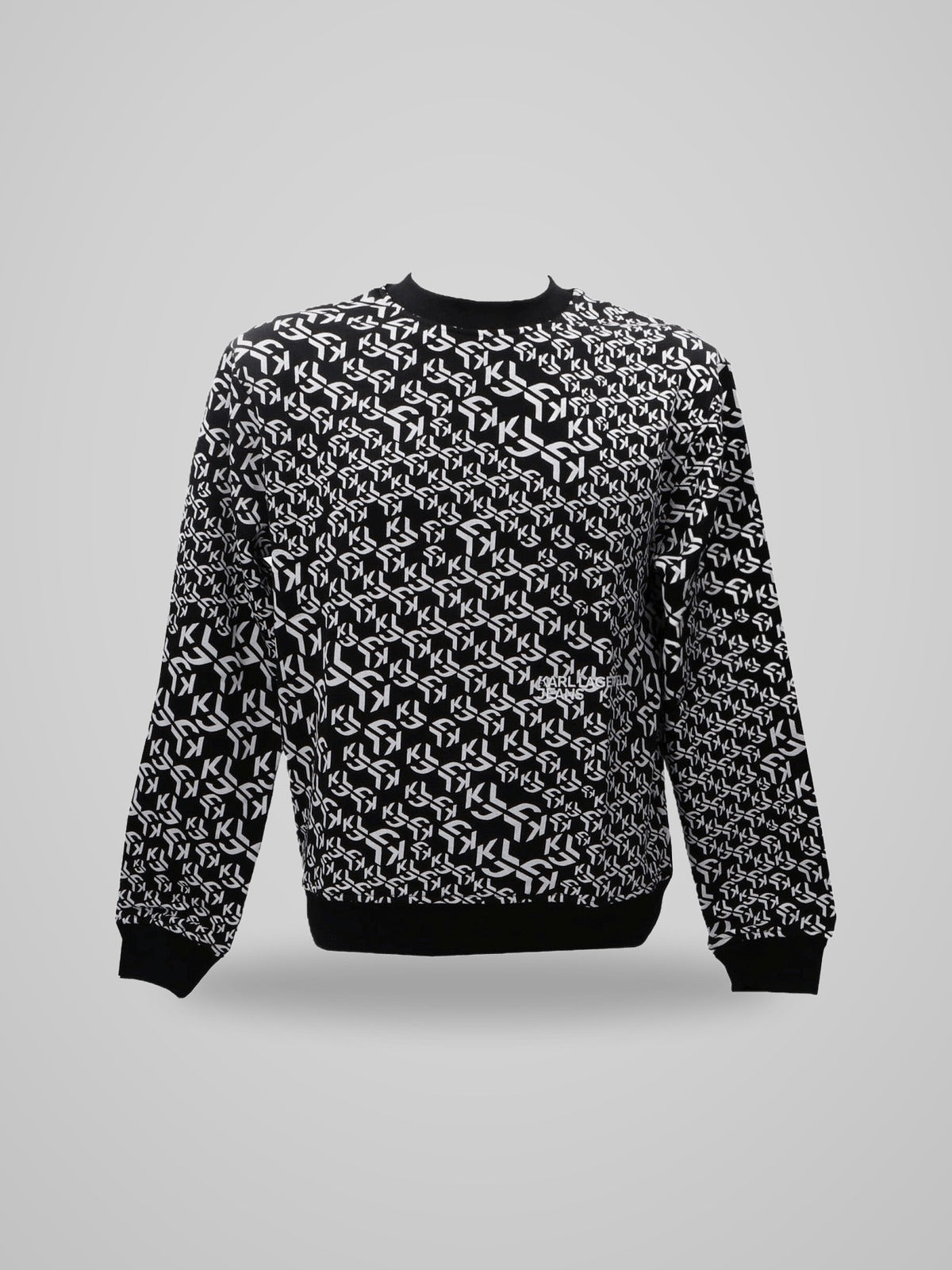 Karl Lagerfeld Felpa Girocollo Monogram Nero