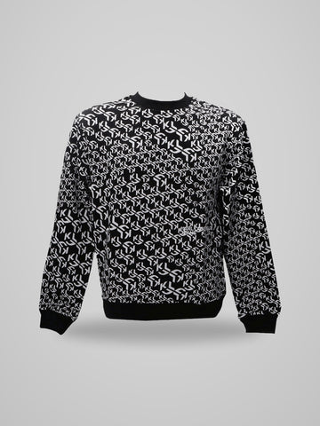 Karl Lagerfeld Felpa Girocollo Monogram Nero