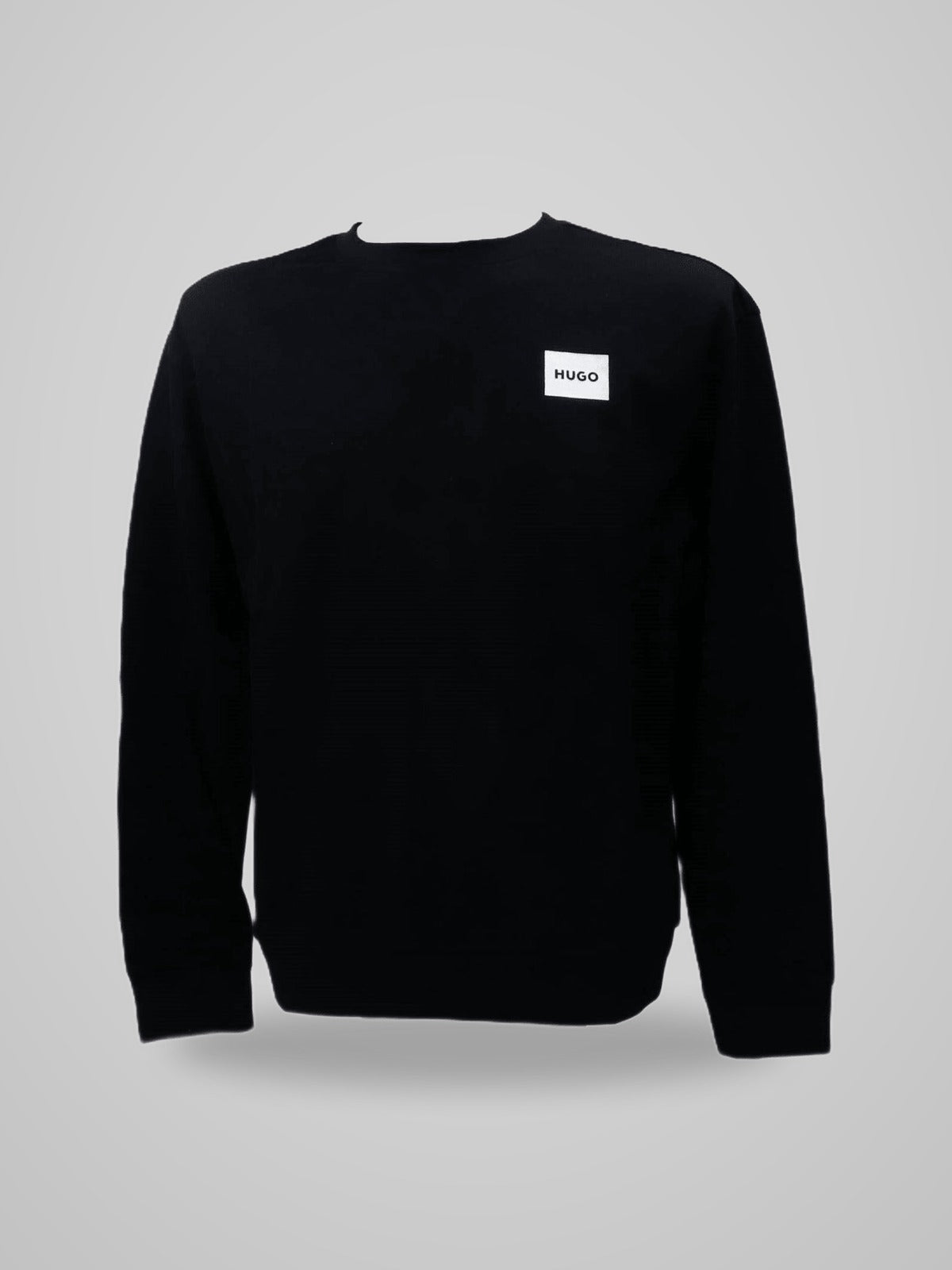 Felpa Hugo Logo Girocollo Nero Uomo